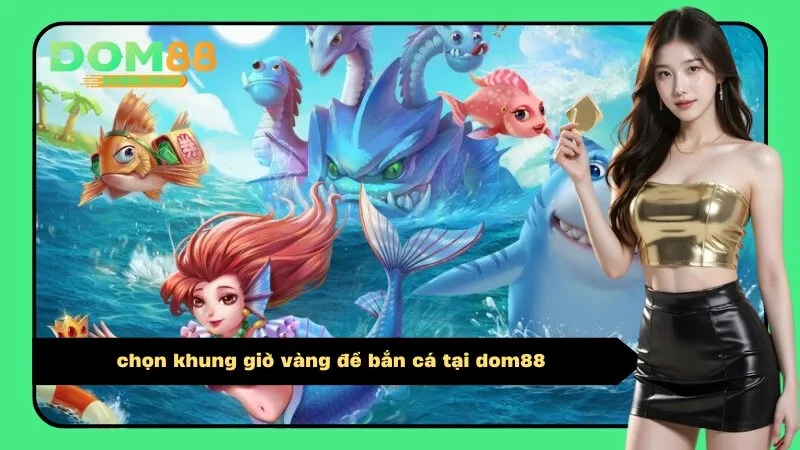 chọn khung giờ vàng để bắn cá tại dom88