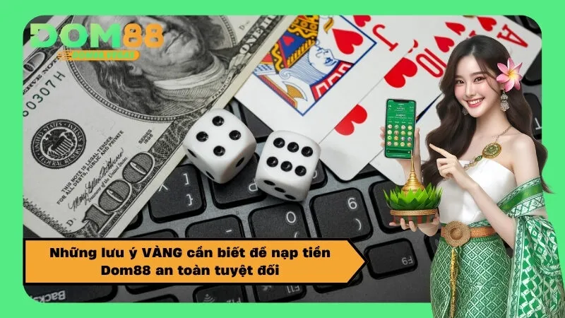 Những lưu ý VÀNG cần biết để nạp tiền Dom88 an toàn tuyệt đối